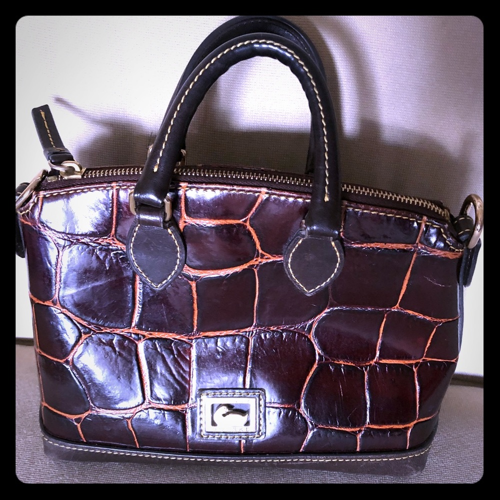 Vintage Dooney & Bourke Croc Satchel